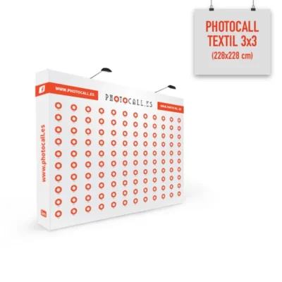 Photocall textil 3x3 modulos