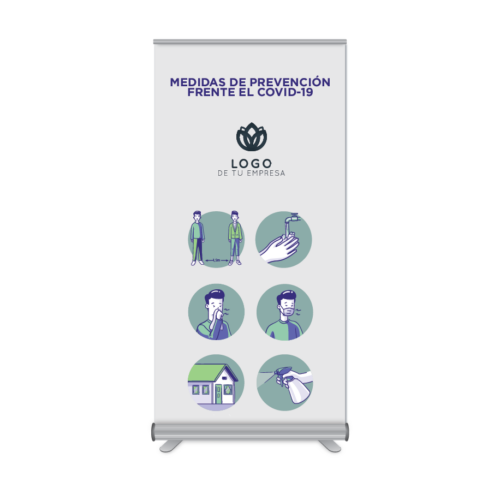 Rollup 100x205cm Higiene Coronavirus