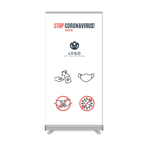 Rollup 100x205cm Stop Coronavirus