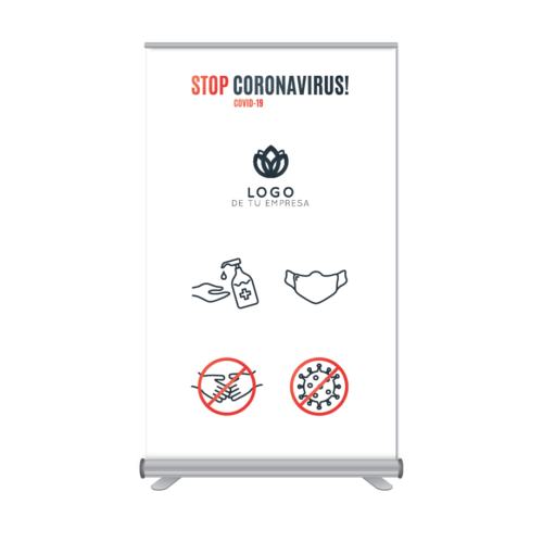Rollup 120x205cm Stop Coronavirus
