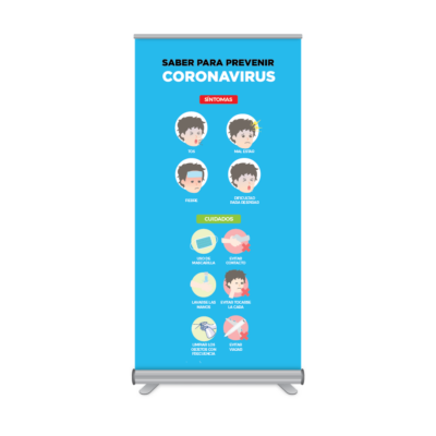 Rollup 100x205cm Prevención Coronavirus