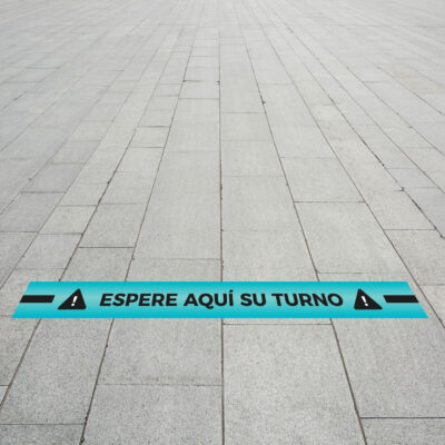 Vinilo de suelo - Esperar Turno