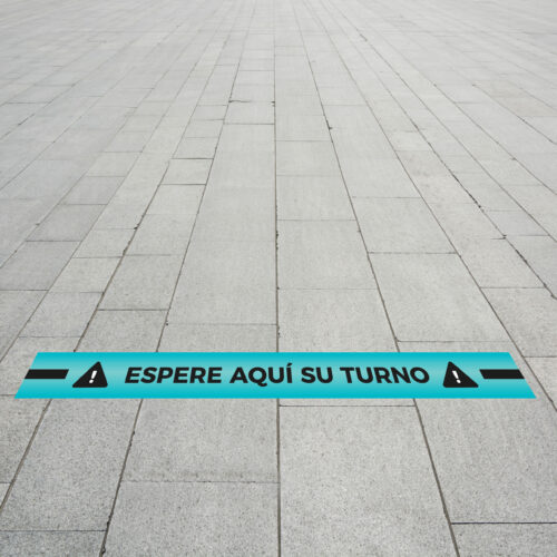Vinilo de suelo - Esperar Turno