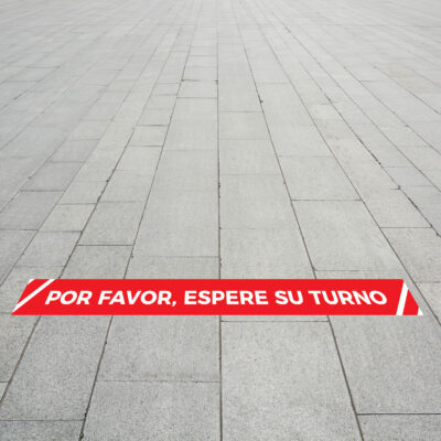 Vinilo de suelo - Esperar Turno