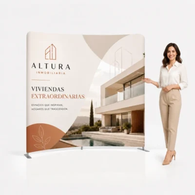 Comprar Photocall Tubular Curvo